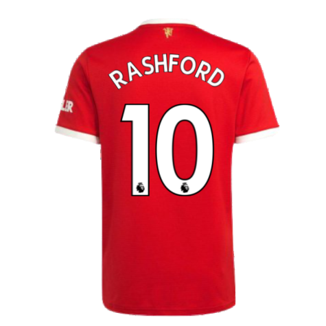 Man Utd 2021-2022 Home Shirt (RASHFORD 10)