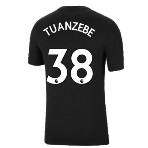 Man Utd 2021-2022 Tee (Black) (TUANZEBE 38)