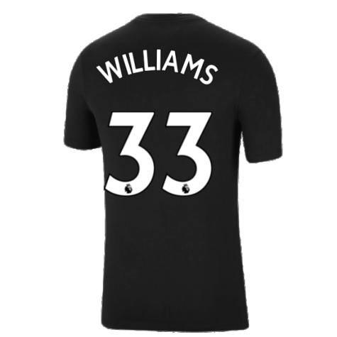 Man Utd 2021-2022 Tee (Black) (WILLIAMS 33)