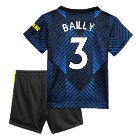 Man Utd 2021-2022 Third Baby Kit (Blue) (BAILLY 3)