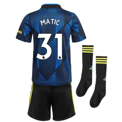 Man Utd 2021-2022 Third Mini Kit (Blue) (MATIC 31)