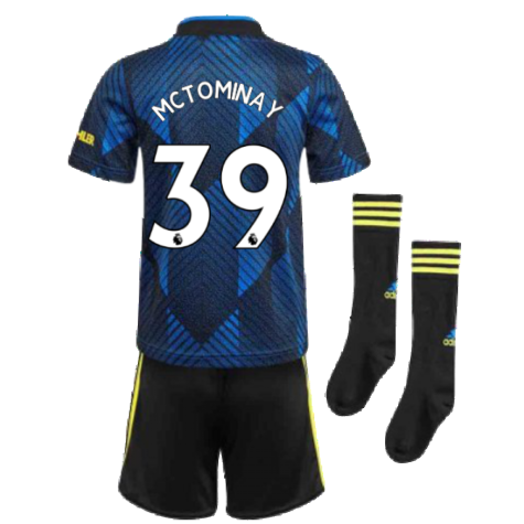 Man Utd 2021-2022 Third Mini Kit (Blue) (McTOMINAY 39)