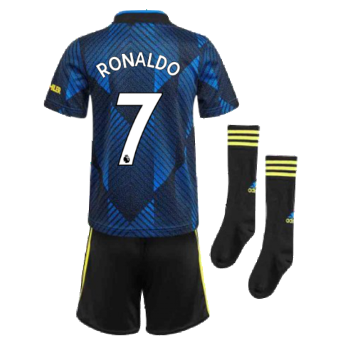 Man Utd 2021-2022 Third Mini Kit (Blue) (RONALDO 7)