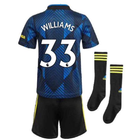 Man Utd 2021-2022 Third Mini Kit (Blue) (WILLIAMS 33)