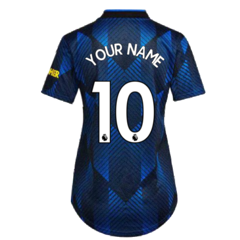 Man Utd 2021-2022 Third Shirt (Ladies) (Your Name)