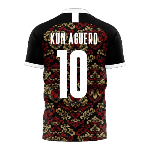 Manchester Blues 2024-2025 Away Concept Football Kit (Libero) (KUN AGUERO 10)