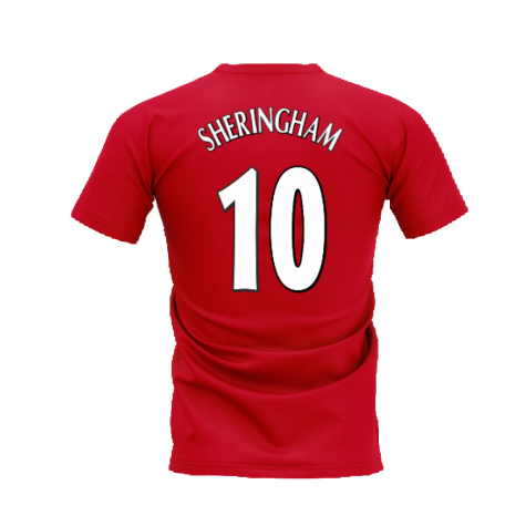 Manchester United 1998-1999 Retro Shirt T-shirt (Red) (Sheringham 10)