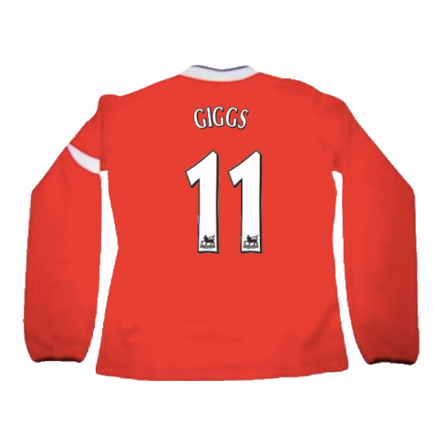 Manchester United 2004-06 Home L/S Shirt (XL) (Very Good) (GIGGS 11)