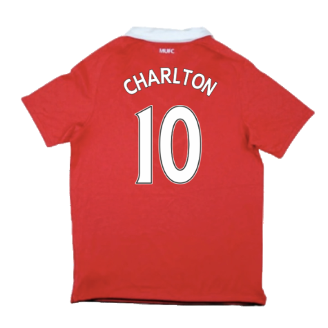 Manchester United 2010-11 Home Shirt (Very Good) (Charlton 10)