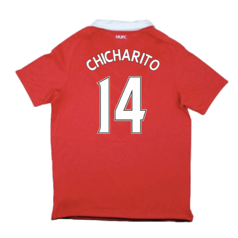 Manchester United 2010-11 Home Shirt (Very Good) (Chicharito 14)