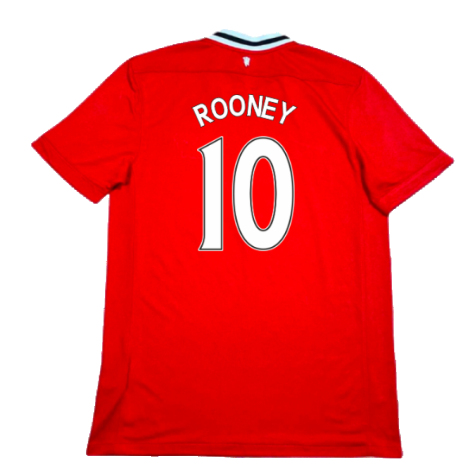 Manchester United 2011-12 Home Shirt (XL) (Very Good) (Rooney 10)