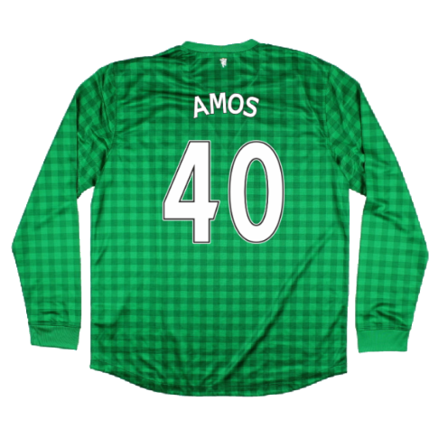 Manchester United 2012-13 Home GK Shirt (S) (Excellent) (Amos 40)