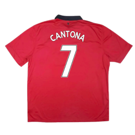 Manchester United 2013-14 Home Shirt (Small) (Very Good) (Cantona 7)