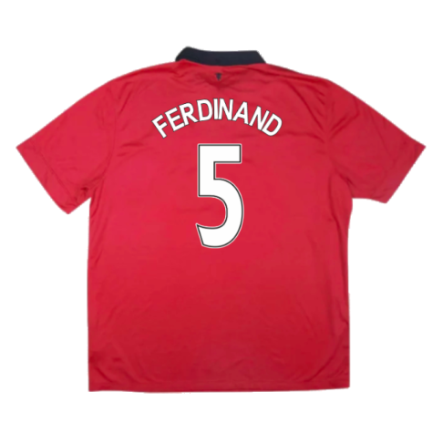 Manchester United 2013-14 Home Shirt (Very Good) (Ferdinand 5)