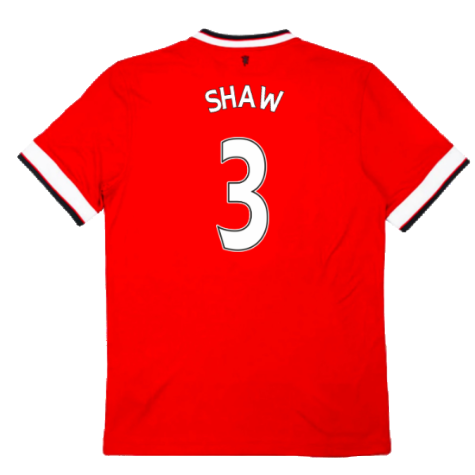 Manchester United 2014-15 Home (3XL) (Very Good) (Shaw 3)