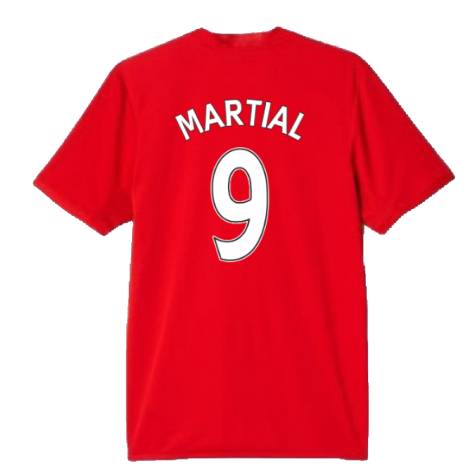 Manchester United 2015-16 Home Shirt (S) (Martial 9) (Very Good)