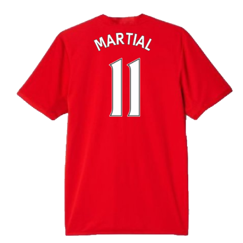 Manchester United 2016-17 Home Shirt (L) (Excellent) (Martial 11)