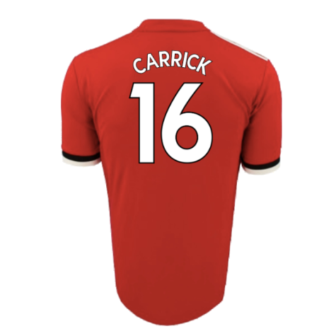 Manchester United 2017-18 Home Shirt (L) (Very Good) (Carrick 16)