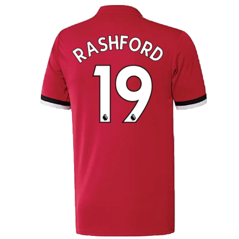 Manchester United 2017-18 Home Shirt ((Excellent) S) (Rashford 19)