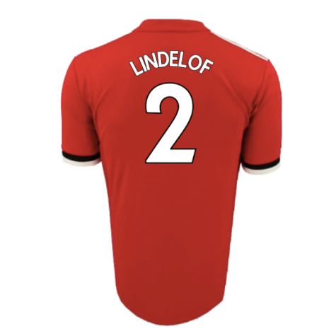 Manchester United 2017-18 Home Shirt (L) (Mint) (Lindelof 2)