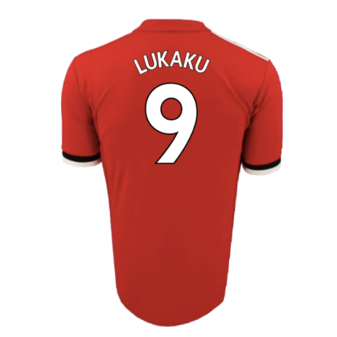 Manchester United 2017-18 Home Shirt (L) (Mint) (Lukaku 9)