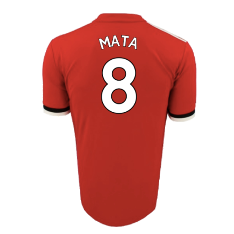 Manchester United 2017-18 Home Shirt (L) (Very Good) (Mata 8)