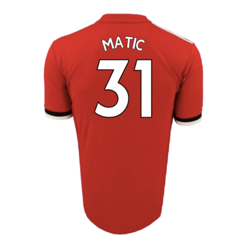 Manchester United 2017-18 Home Shirt (L) (Mint) (Matic 31)