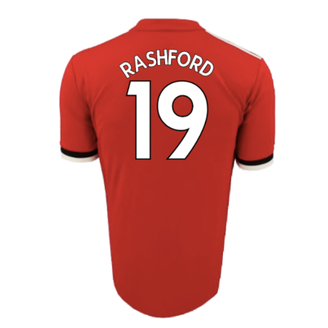 Manchester United 2017-18 Home Shirt (L) (Very Good) (Rashford 19)