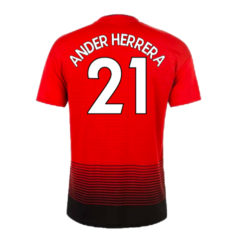 Manchester United 2018-19 Home Shirt (L) (Very Good) (Ander Herrera 21)