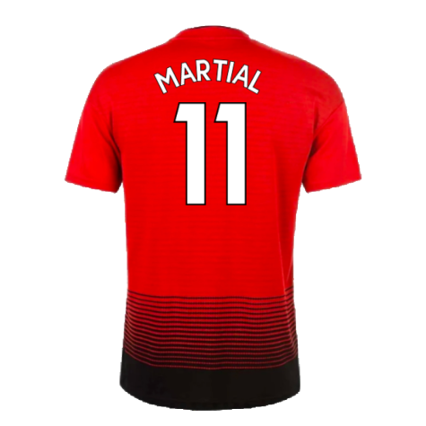 Manchester United 2018-19 Home Shirt (L) (Very Good) (Martial 11)