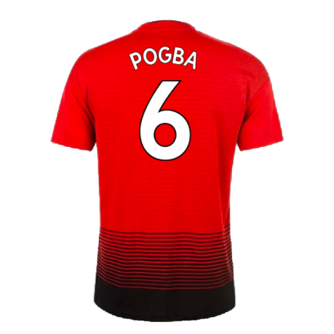 Manchester United 2018-19 Home Shirt - (M) (Excellent) (Pogba 6)