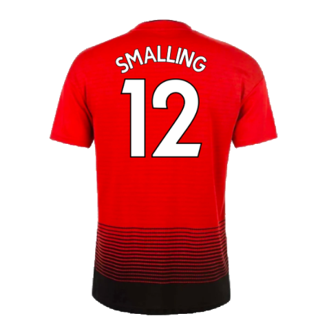 Manchester United 2018-19 Home Shirt (2XL) (Very Good) (Smalling 12)