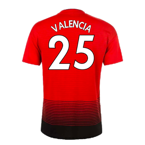 Manchester United 2018-19 Home Shirt (M) (Excellent) (Valencia 25)