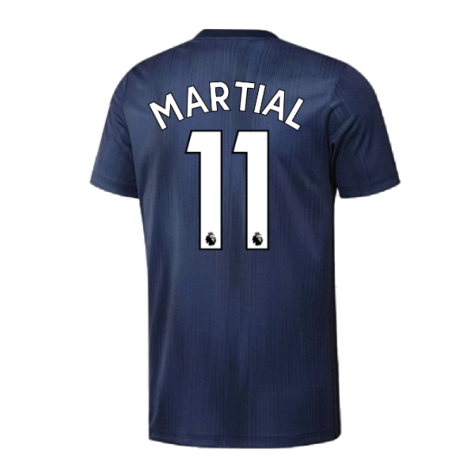 Manchester United 2018-19 Third Shirt ((Excellent) M) (Martial 11)