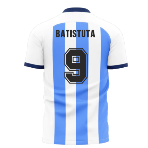 Messi x Maradona Argentina World Cup Tribute Shirt (BATISTUTA 9)