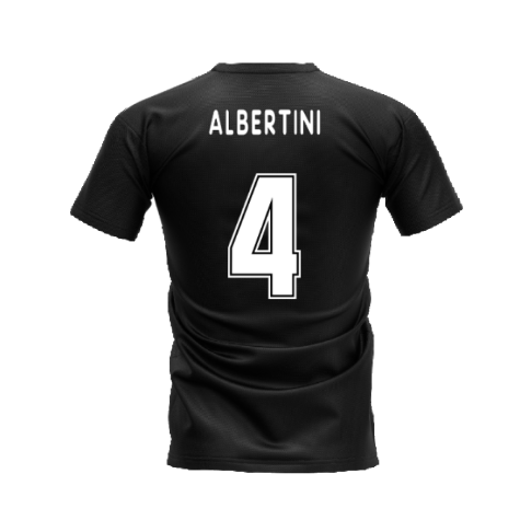 Milano 1995-1996 Retro Shirt T-shirt Text (Black) (Albertini 4)