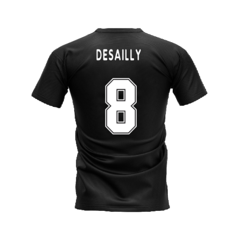 Milano 1995-1996 Retro Shirt T-shirt Text (Black) (DESAILLY 8)