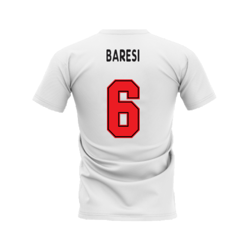 Milano 1995-1996 Retro Shirt T-shirt - Text (White) (BARESI 6)