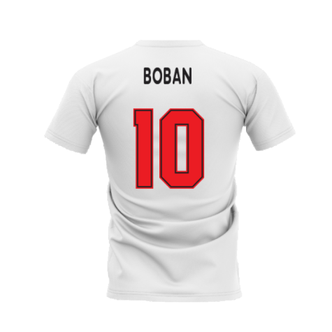 Milano 1995-1996 Retro Shirt T-shirt - Text (White) (BOBAN 10)