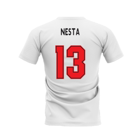 Milano 1995-1996 Retro Shirt T-shirt - Text (White) (NESTA 13)