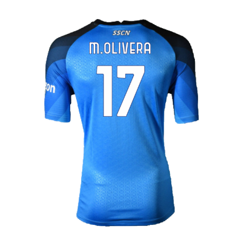 Napoli 2022-23 Home Shirt (XL) (Excellent) (M.Olivera 17)