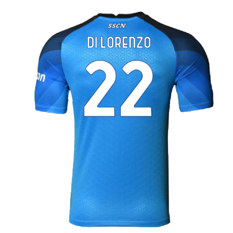 Napoli 2022-23 Player Issue Home Shirt (L) (Very Good) (Di Lorenzo 22)