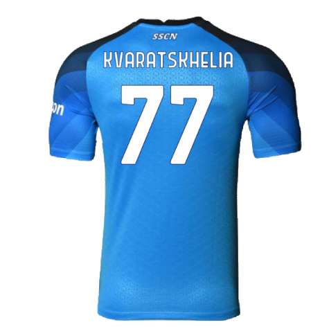 Napoli 2022-23 Player Issue Home Shirt (M) (Excellent) (Kvaratskhelia 77)