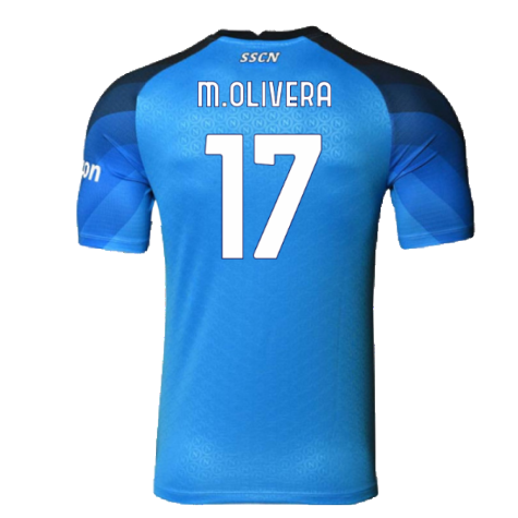 Napoli 2022-23 Player Issue Home Shirt (XXL) (Excellent) (M.Olivera 17)