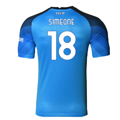 Napoli 2022-23 Player Issue Home Shirt (M) (Excellent) (Simeone 18)