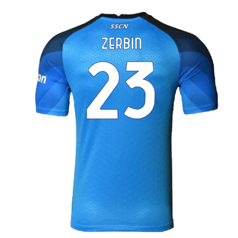 Napoli 2022-23 Player Issue Home Shirt (L) (Very Good) (Zerbin 23)