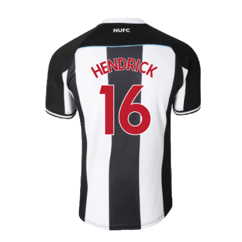 Newcastle United 2021-22 Home Shirt (M) (Very Good) (HENDRICK 16)