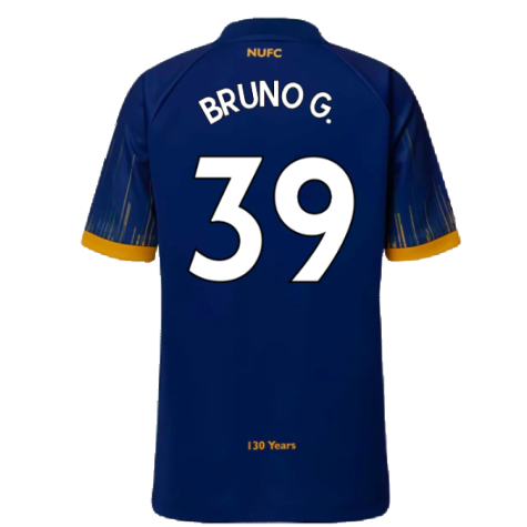 Newcastle United 2022-23 Away Shirt (Sponsorless) (M) (Excellent) (BRUNO G. 39)