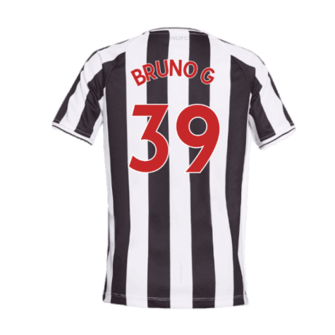 Newcastle United 2022-23 Home Shirt (Sponsorless) (M) (Very Good) (BRUNO G 39)