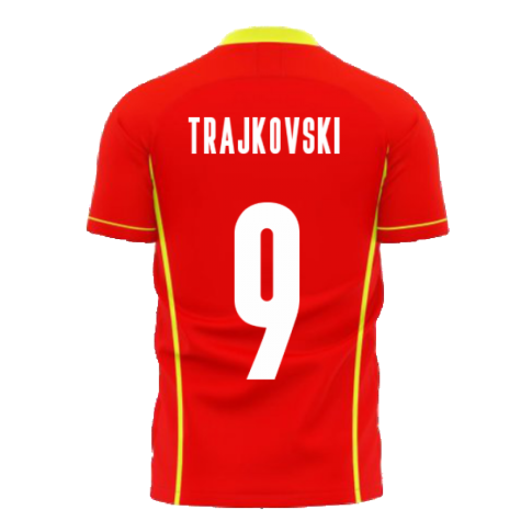 North Macedonia 2024-2025 Home Concept Shirt (Libero) (TRAJKOVSKI 9)